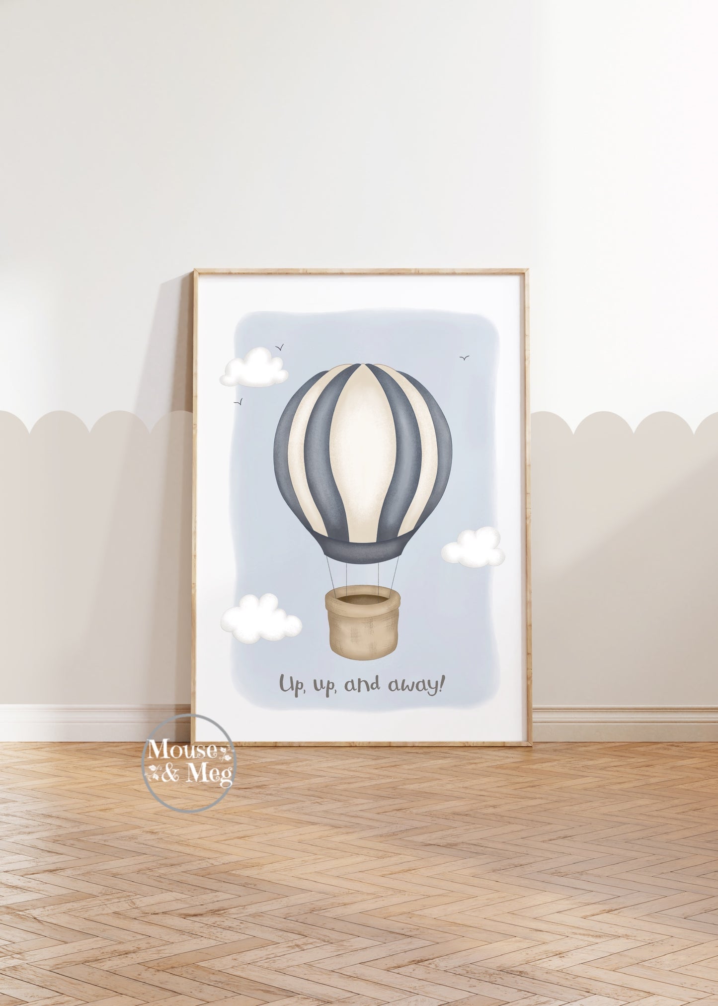Up, Up and Away! - Hot Air Balloon Print