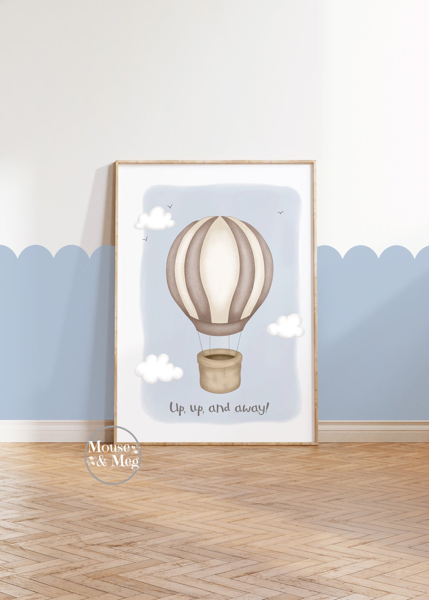 Up, Up and Away! - Hot Air Balloon Print
