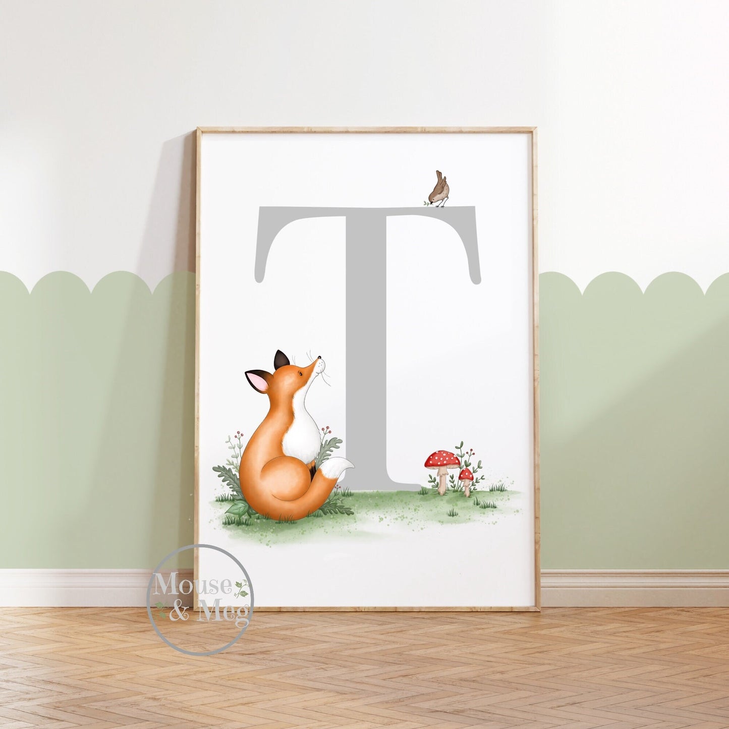 Fox Initial Print